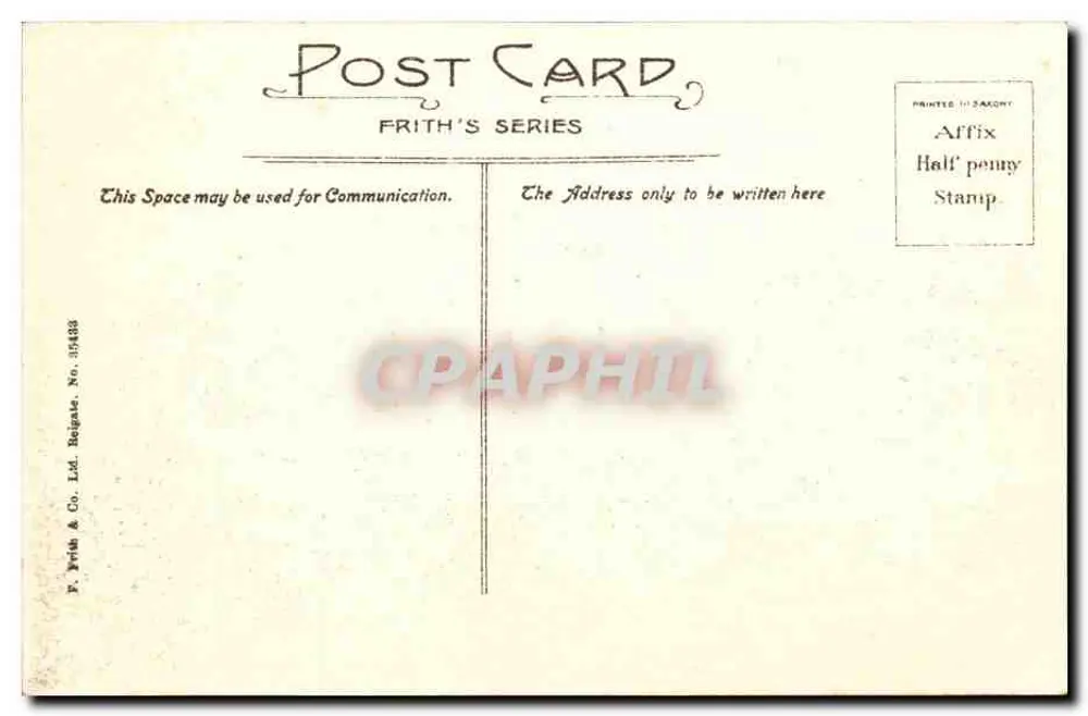 Windsor, Long Walk, "Copper Horse" — Reitstatue — Frith's Series, n° 35438 - Rückseite