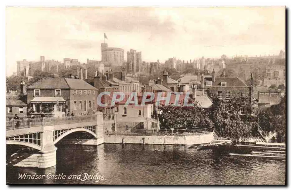 Schloss Windsor und Brücke — Panoramablick — Frith & Co. Ltd., Belgate, Nr. 3947 - Vorderseite