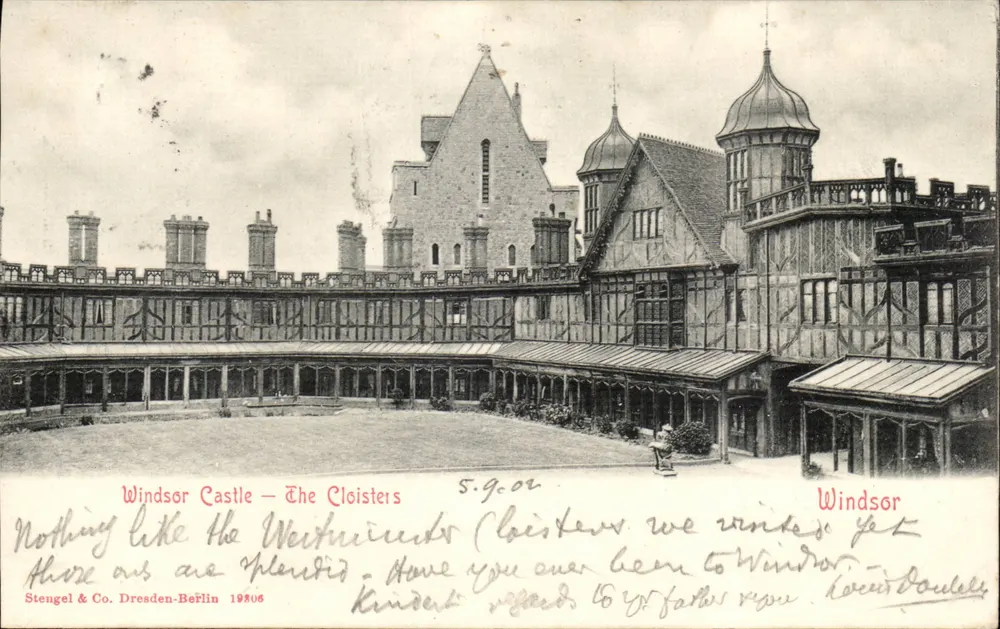 Windsor Castle — Die Cloisters — Stengel & Co. Dresden-Berlin 1906 - Vorderseite