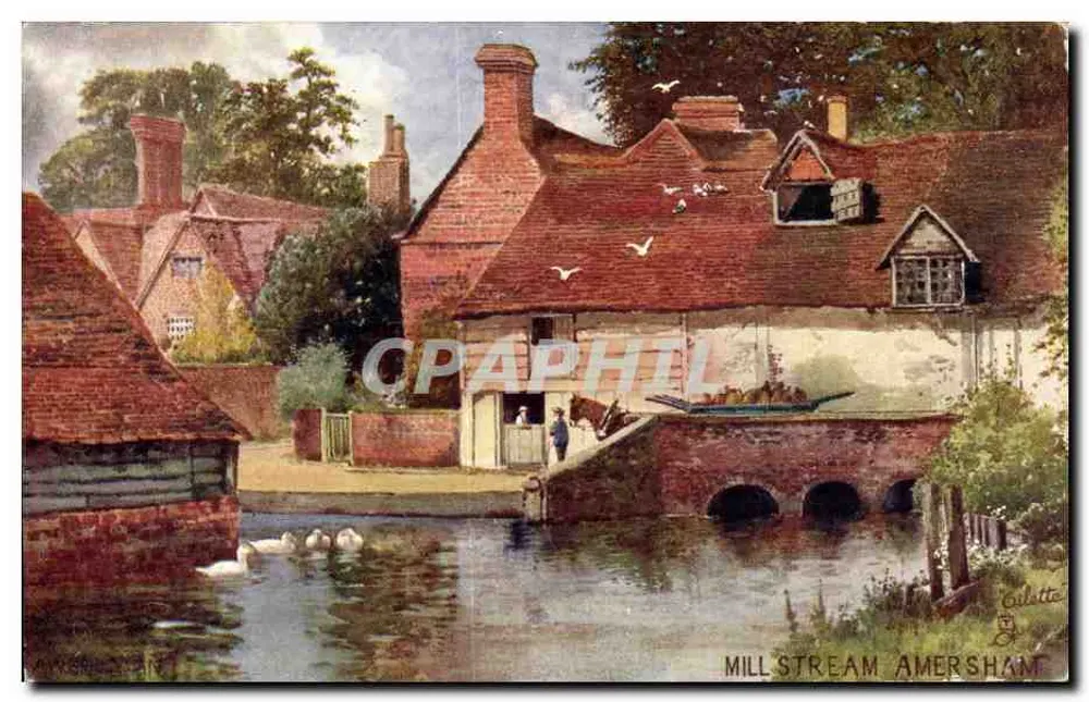 Mill Stream Amersham — vista pitoresca — Calisette & Sons, série I - Frente