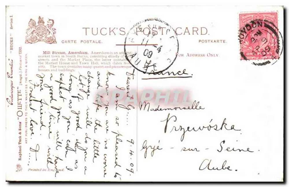 Mill Stream Amersham — vista pitoresca — Calisette & Sons, série I - Verso