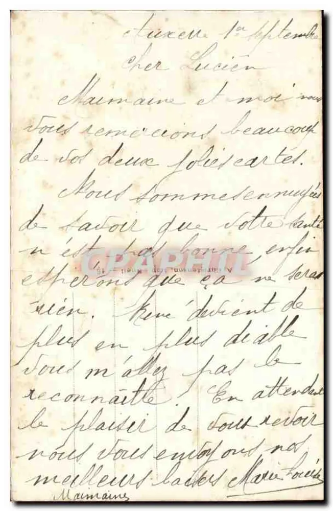 Türe des Glücks — dekorative Ansichtskarte mit Kleeblatt und Blumen — REX 4871 - Rückseite