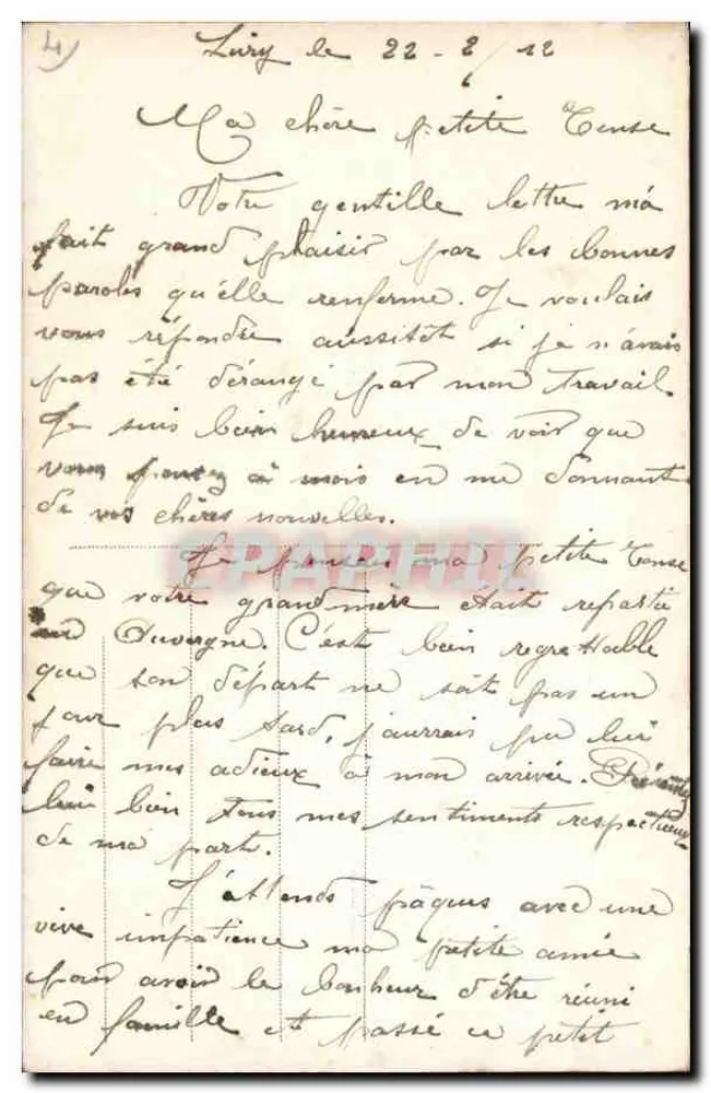 Liebespaar — Balkonszene — Verleger A.N. Nr. 1278 - Rückseite