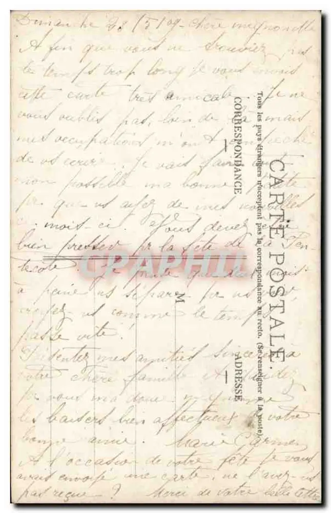 Blumen und Kind — Studio-Szene — Stebbing Phot. Paris, n°256 - Rückseite