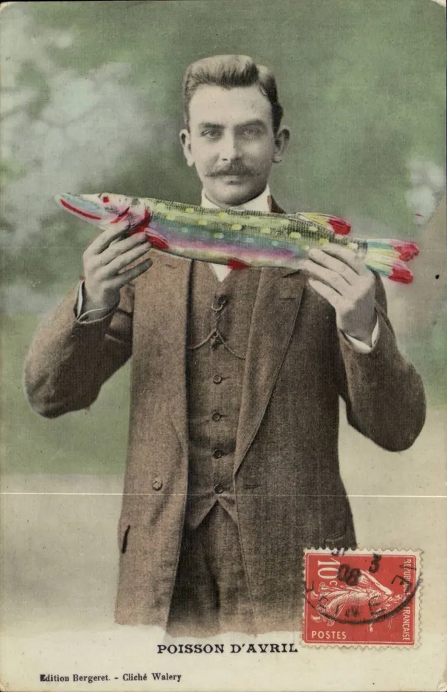 April-Fisch — Edition Bergeret — Cliché Walery - Vorderseite