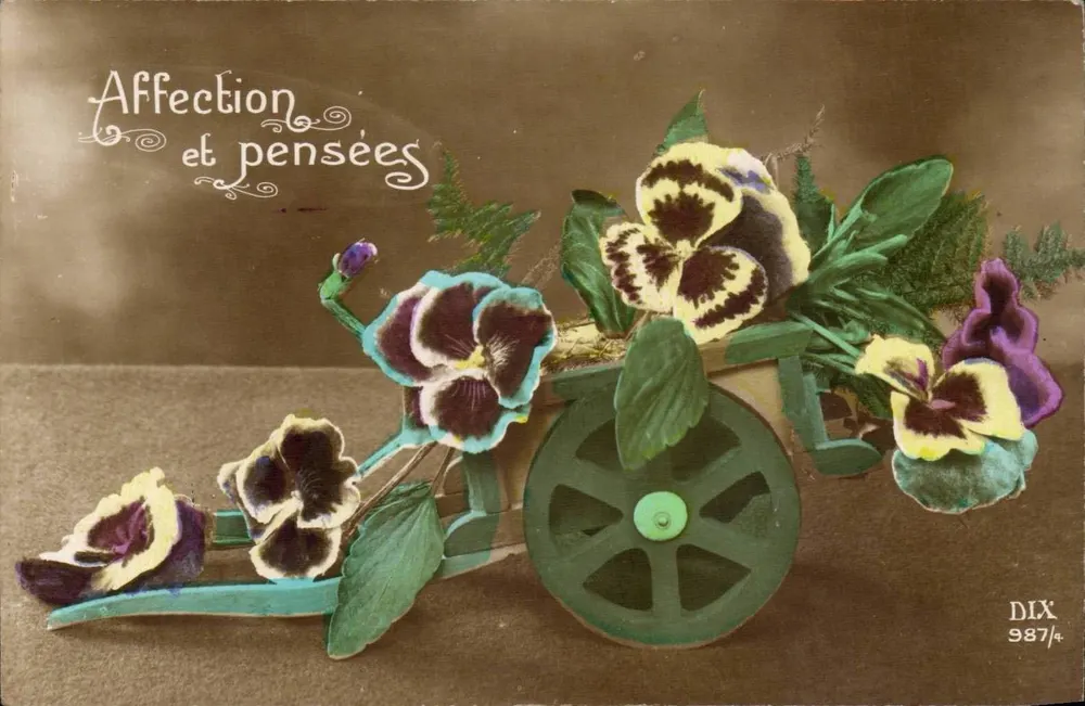 Pensamentos e Afeto — Pensamentos em um carrinho — DIX 987/4 - Frente