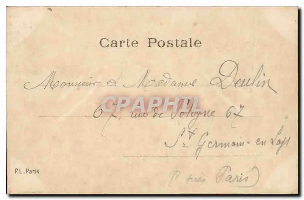 Elegante Frau — Portrait — R.L. Paris - Rückseite