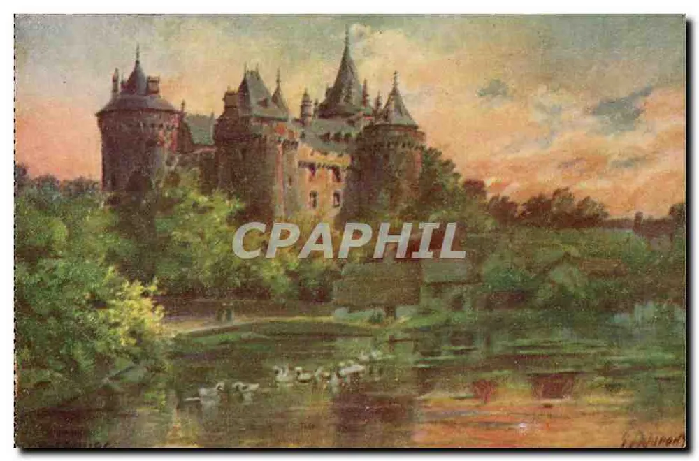 Castelo de Castelo — vista pintada — L. Dujon, n° 1004 - Frente