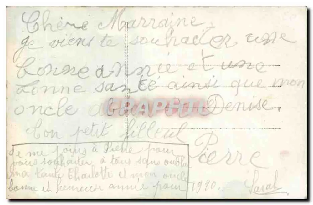 Bouquet de rosas — composição floral — E.M. 651, Bonne Arrée - Verso
