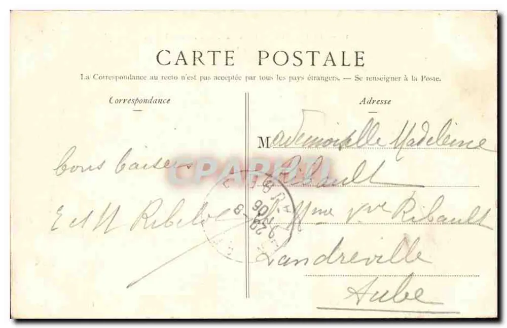 Le Perreux — Der Viadukt und die Insel der Wölfe — P. Marniuse, Paris - Rückseite