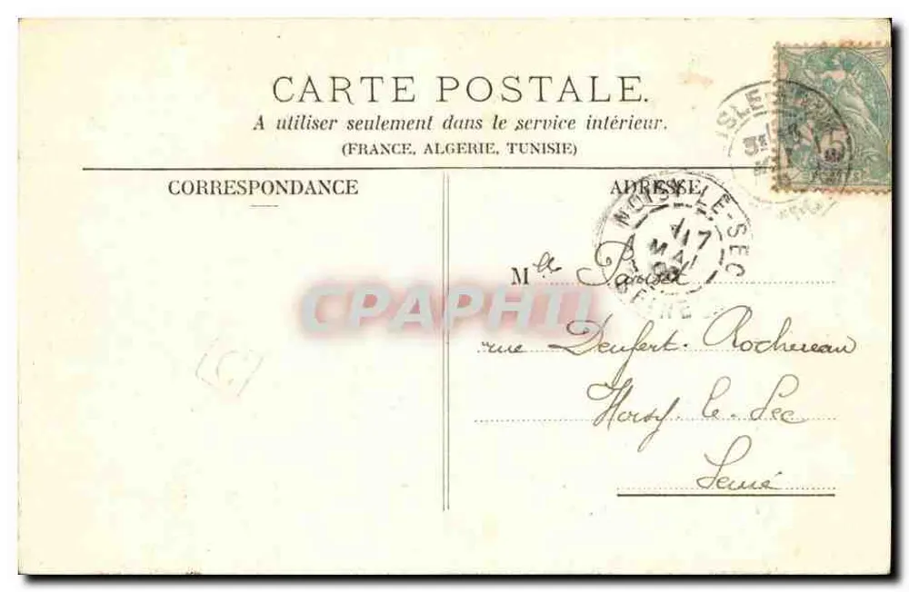 L'Isle Adam - Mesa de Cassan — editor A. Creger Frères, n°19 - Verso