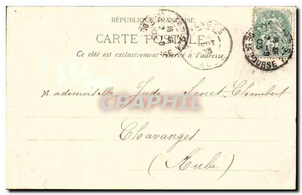 Floresta de Meudon — O Carvalho da Virgem — Edição Trianon, Número 1134 - Verso