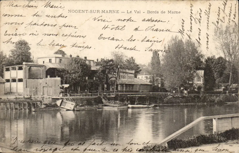 Nogent-sur-Marne — Le Val — Bord da Marne — Hotel de France - Frente