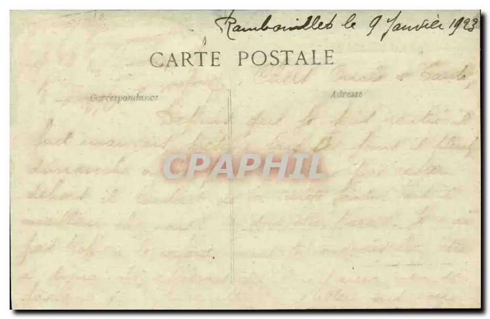 Rambouillet — 4. Husaren-Regiment — Der Eingang zum Quartier - Rückseite