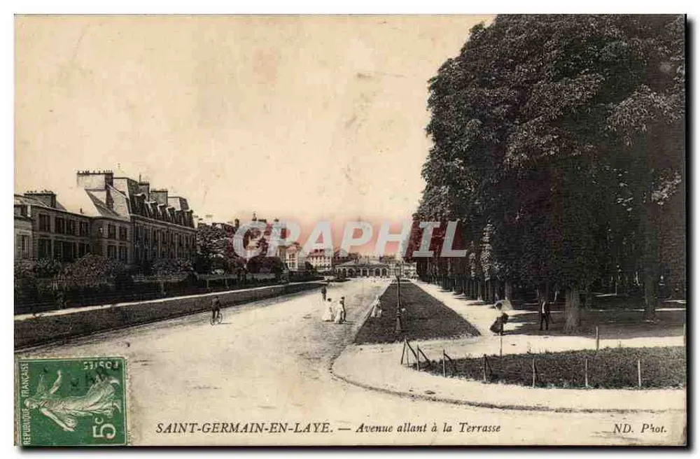 Saint-Germain-en-Laye — Avenue führend zur Terrasse — ND. Phot. - Vorderseite
