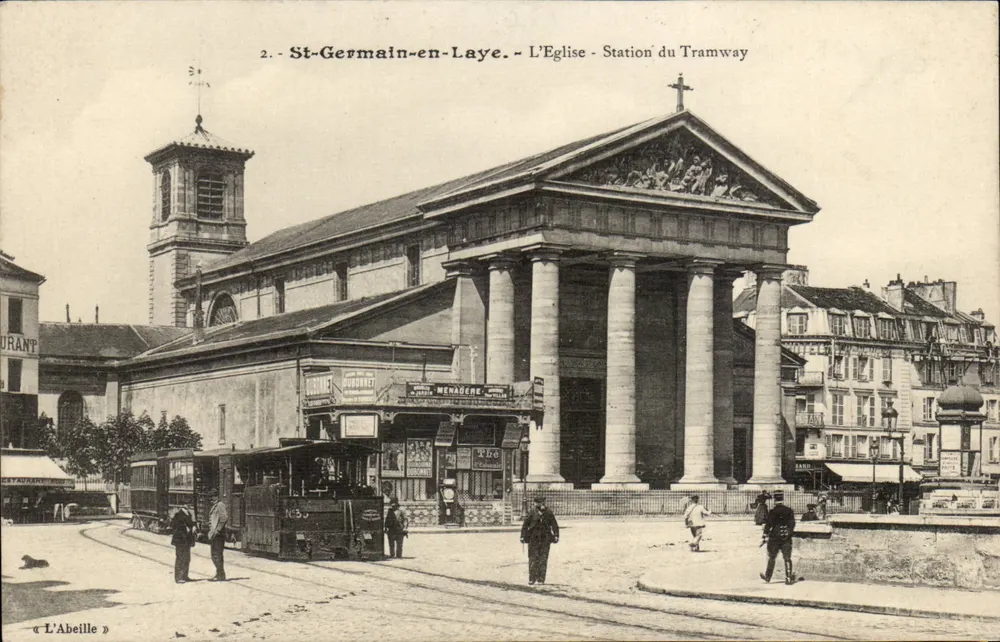 St-Germain-en-Laye - Die Kirche - Tramway-Station — L'Abeille - Vorderseite