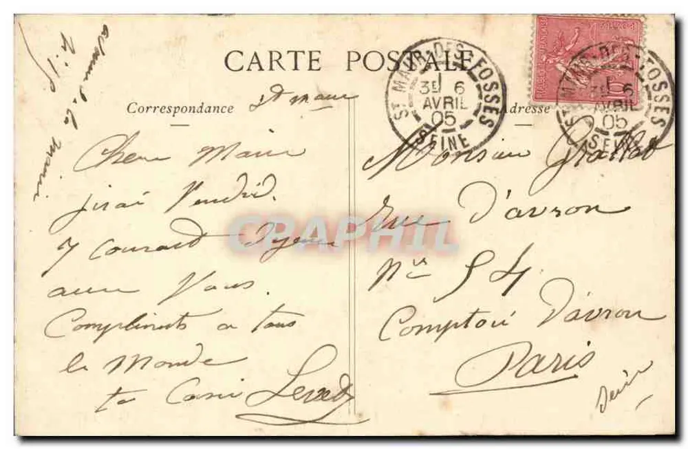 St-MAUR-les-FOSSÉS — Der Nationale Boulevard — G. I., Paris - Rückseite