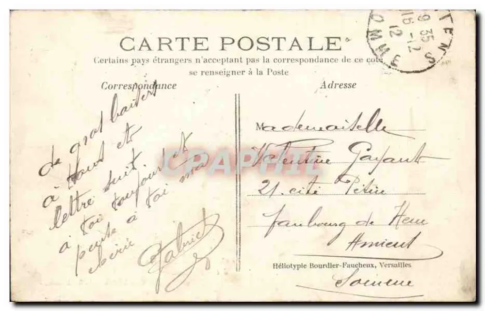 Villennes — Der Weg der Nourrée zur Crapaudière — Mme Magon Verlag in Villennes - Rückseite