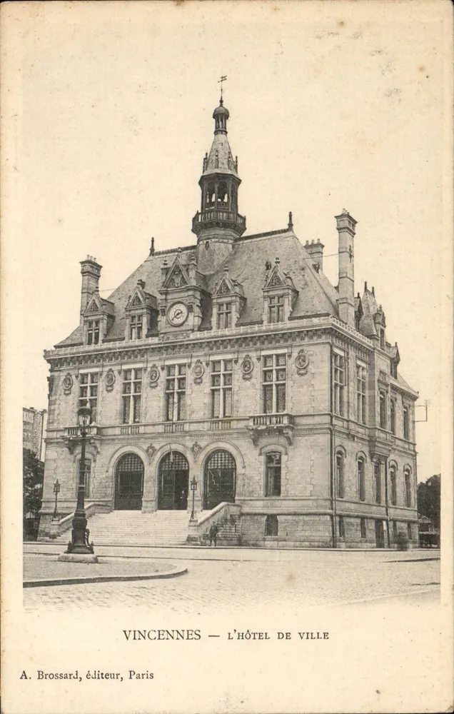 Vincennes — O Hotel de Ville — A. Brossard, editor, Paris - Frente