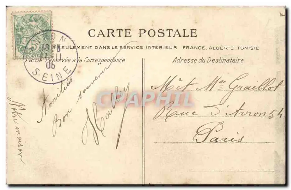Antony — O Abreugem — C.L.C. - Verso