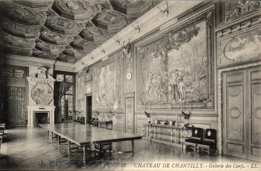 Château de Chantilly — Galerie der Rehe — J. Ed. de la Nuit, n°27 - Vorderseite