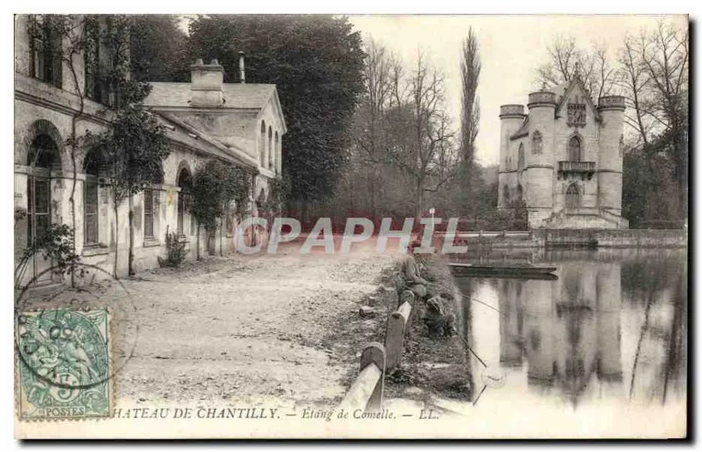 Castelo de Chantilly — Lago de Comelle — LL. - Frente