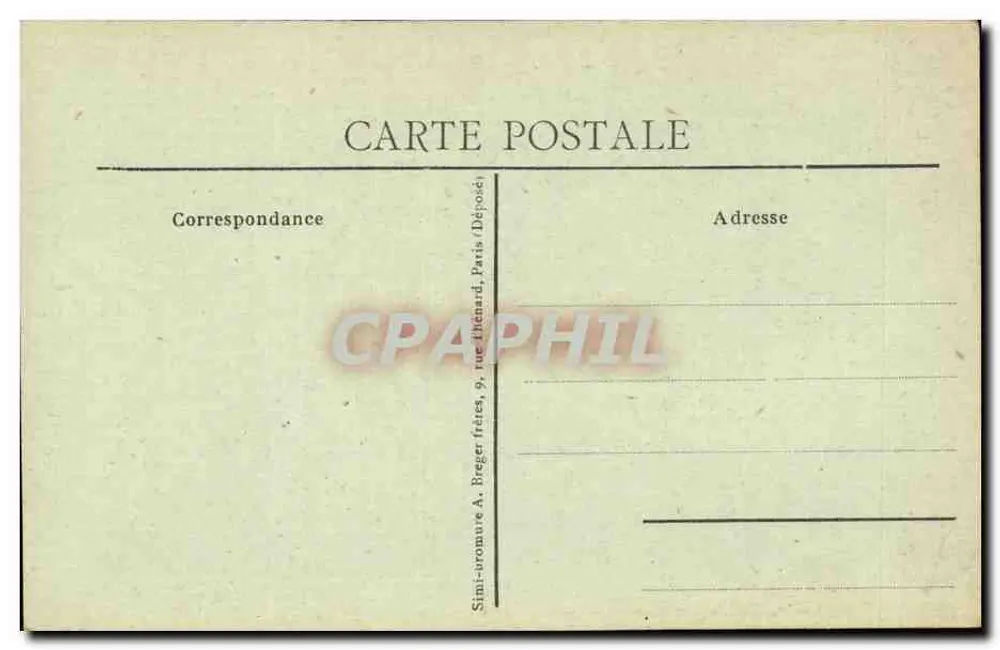 Issy - Hochschule für Theologie — Sini-ivromure A. Breger frères, 9, rue Léonard, Paris (Déposé) - Rückseite