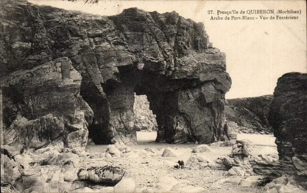 Presqu'île de Quiberon (Morbihan) — Arche von Port-Blanc — Aussicht von außen — Sammlung L. Laurent - Vorderseite
