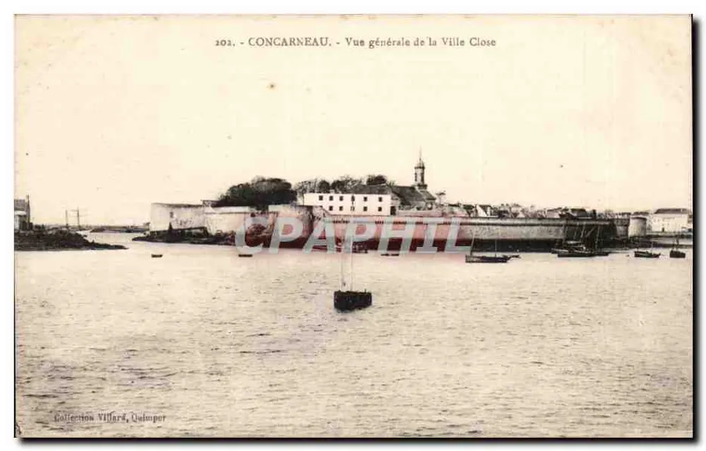 Concarneau - Allgemeiner Blick auf die geschlossene Stadt - Vorderseite