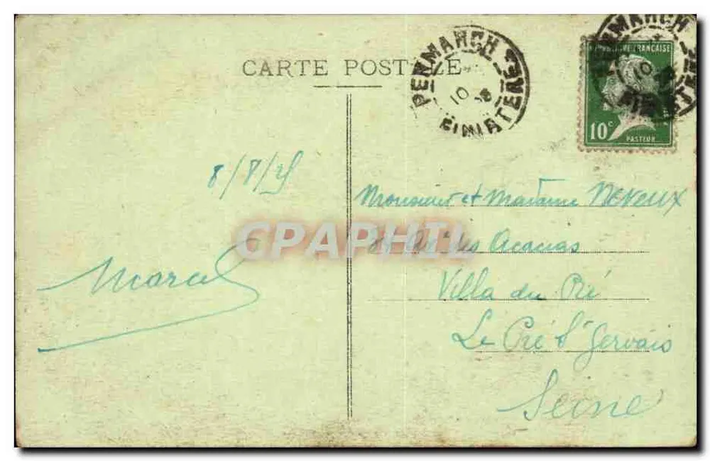 Quimper — Vista geral tirada do Frugy — Coleção Vilard, n°6317 - Verso