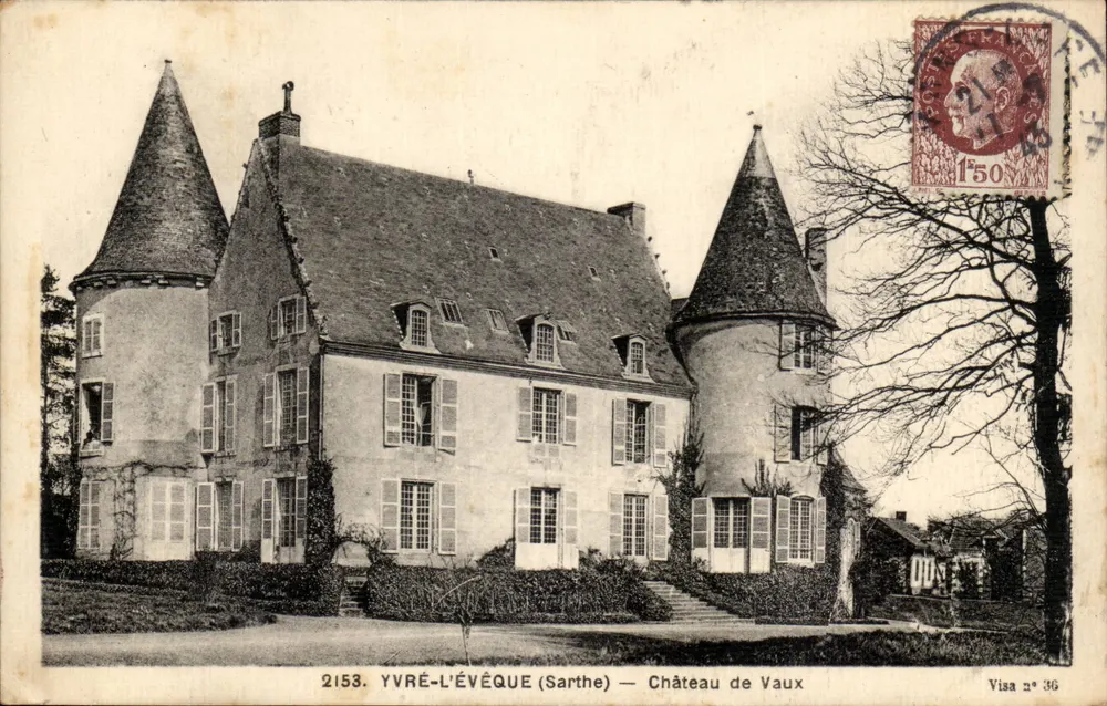 Yvré-l'Évêque (Sarthe) — Castelo de Vaux — Visa n° 36 - Frente