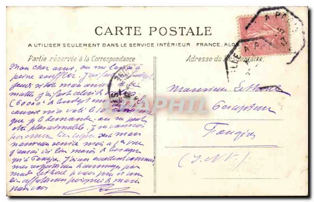 Villers-sur-Mer — Villas Marguerite und Burgonde — Antike Ansichtskarte - Rückseite