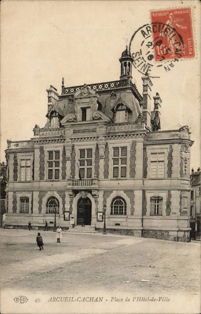 Arcueil-Cachan - Place de l'Hôtel-de-Ville — Verleger E.P.D. n°49 - Vorderseite