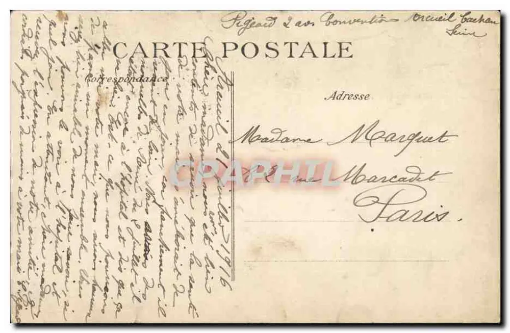 Arcueil-Cachan - Place de l'Hôtel-de-Ville — Verleger E.P.D. n°49 - Rückseite