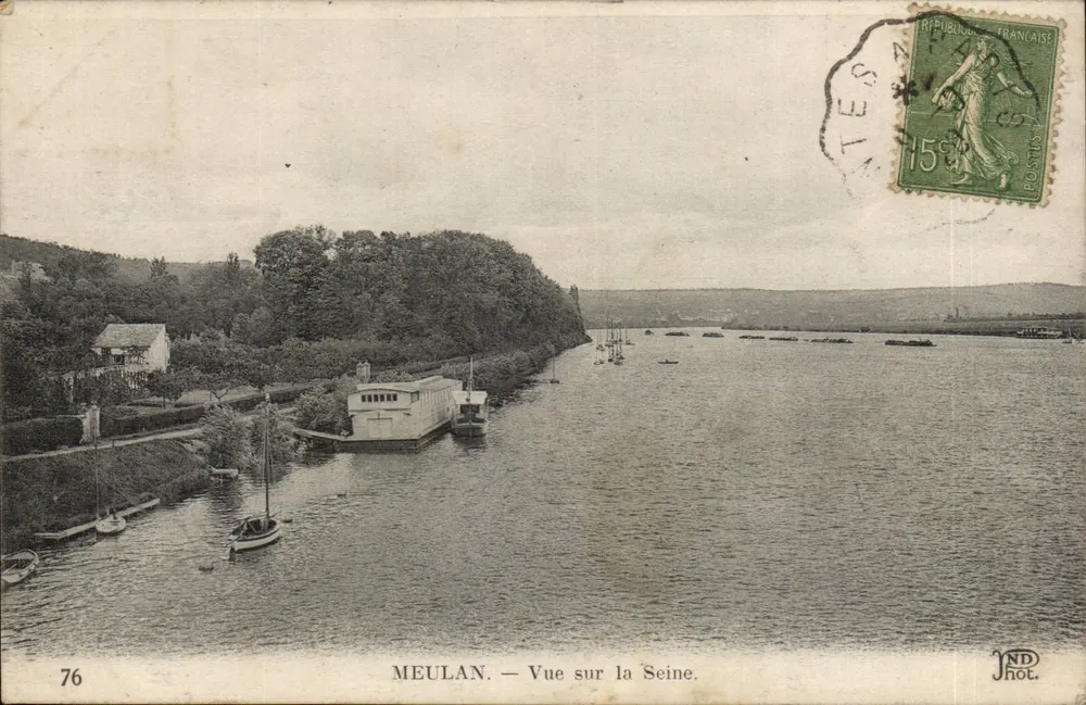 Meulan — Vista sobre a Seine — NDHôt. - Frente