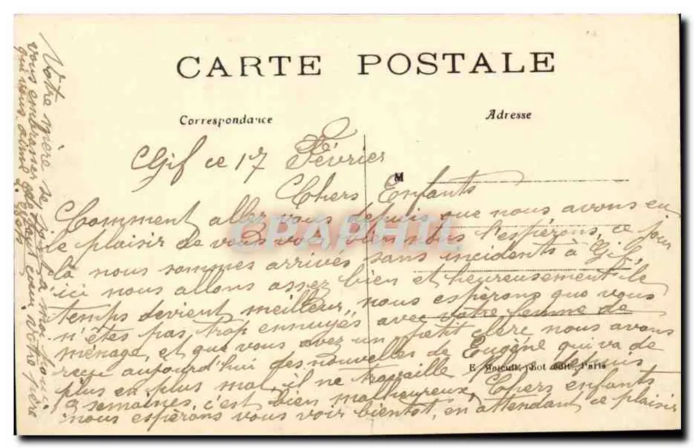 Tal von Chevreuse - GIF — Das Kloster — Eigentum von Madame Adam — E.M. n°2318 - Rückseite