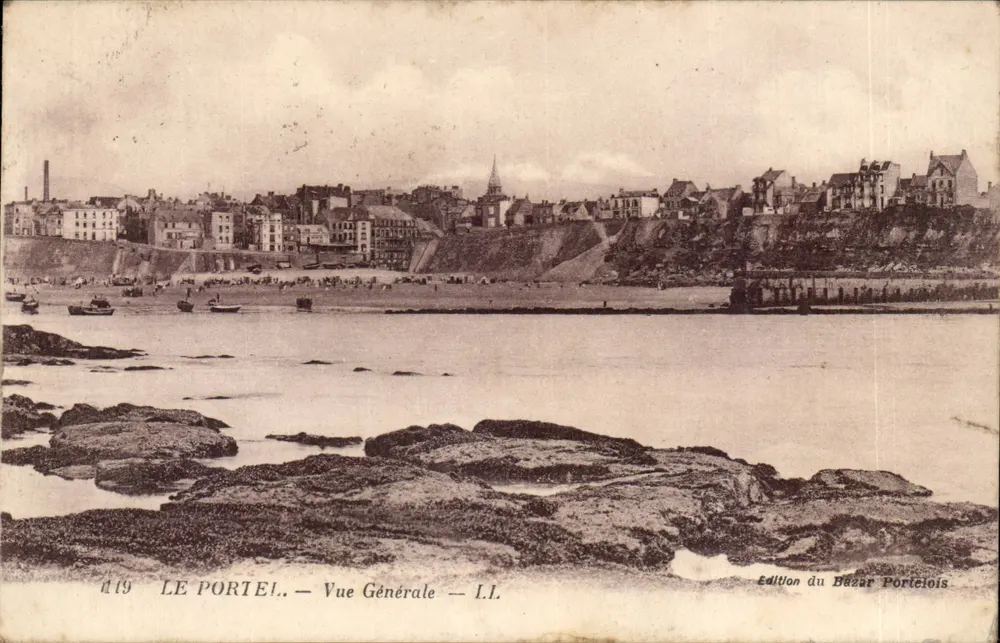 Le Portel — Vista General — Edición del Bazar Portelois - Anverso