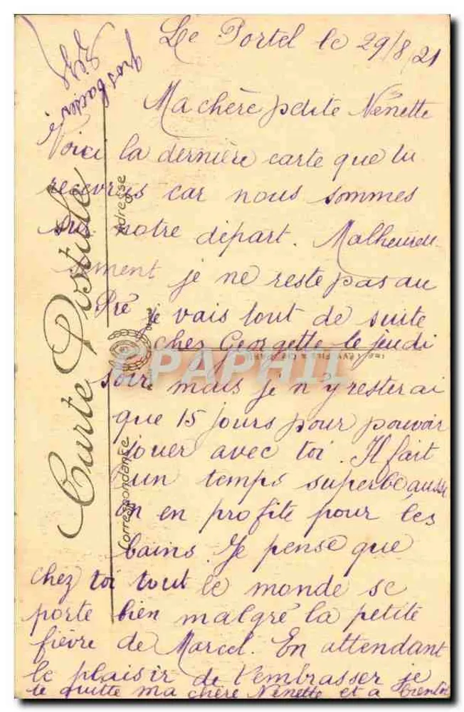Le Portel — Porteloise — edição especial Sergent-Delaporte, n°62 - Verso