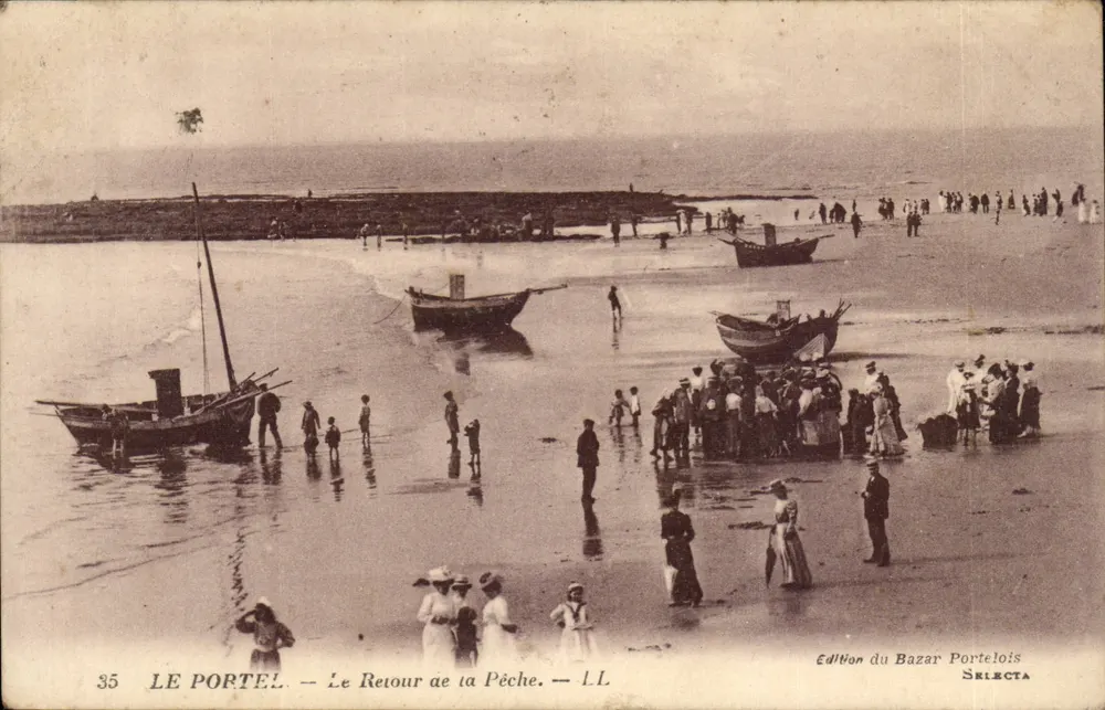 Le Portel — O Retorno da Pesca — Edição do Bazar Portelois - Frente