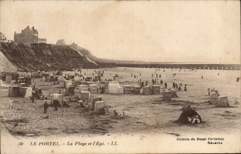 Le Portel - A Praia e o Epi - Edição do Bazar Portelois Selecta - Frente