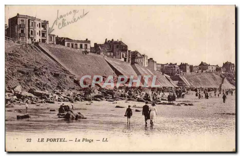 Le Portel — A Praça — editor Clément, n°22 - Frente