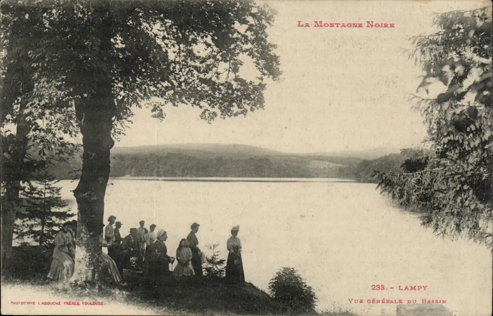 A Montanha Negra — Vista geral do bassin — Fototipo L'Abouche Frères, Toulouse, n° 233 - Frente