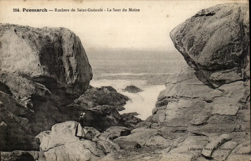 Penmarch — Felsen von Saint-Guénolé — Der Mönchssprung - Vorderseite
