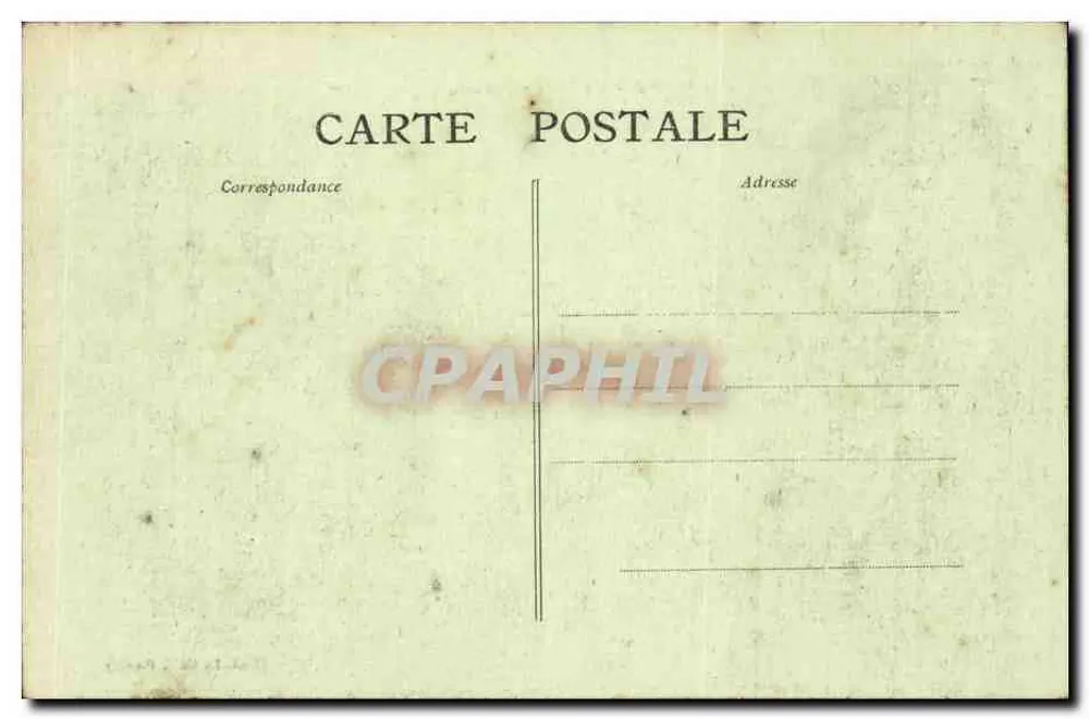 Pontivy - O Velho Castelo — editor Le Graf, Pontivy - Verso