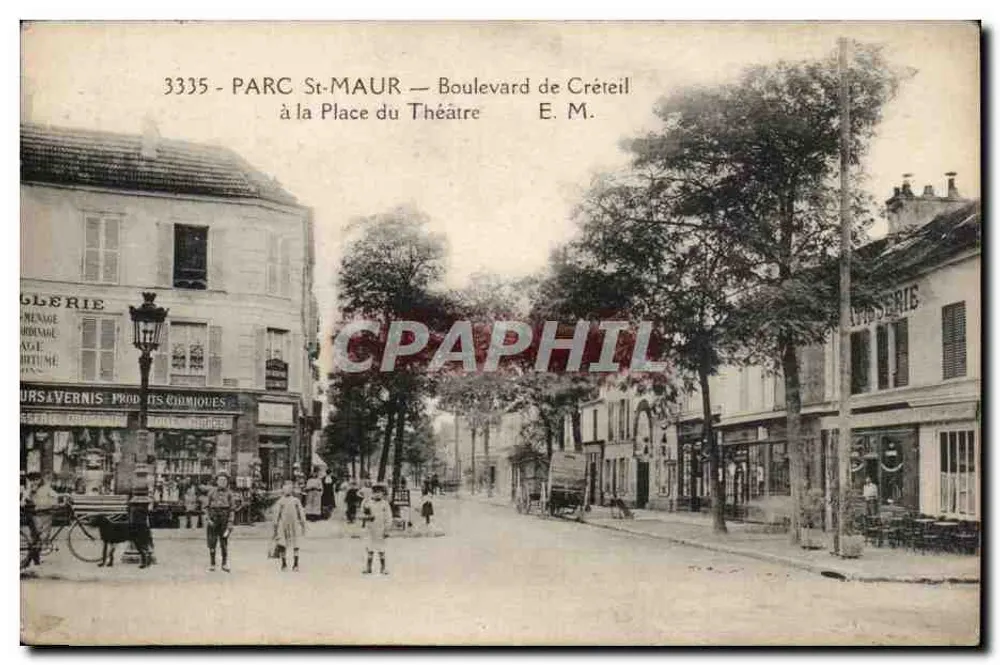 PARC ST-MAUR — Boulevard de Créteil zur Place du Théâtre — E. M. - Vorderseite