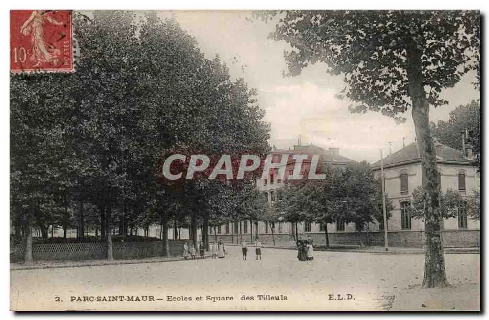 PARC-SAINT-MAUR — Schulen und Tilleuls-Platz — E.L.D. n°2 - Vorderseite