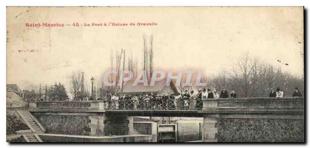 Saint-Maurice — 45 — Die Brücke bei l'Éluse de Gravelle - Vorderseite
