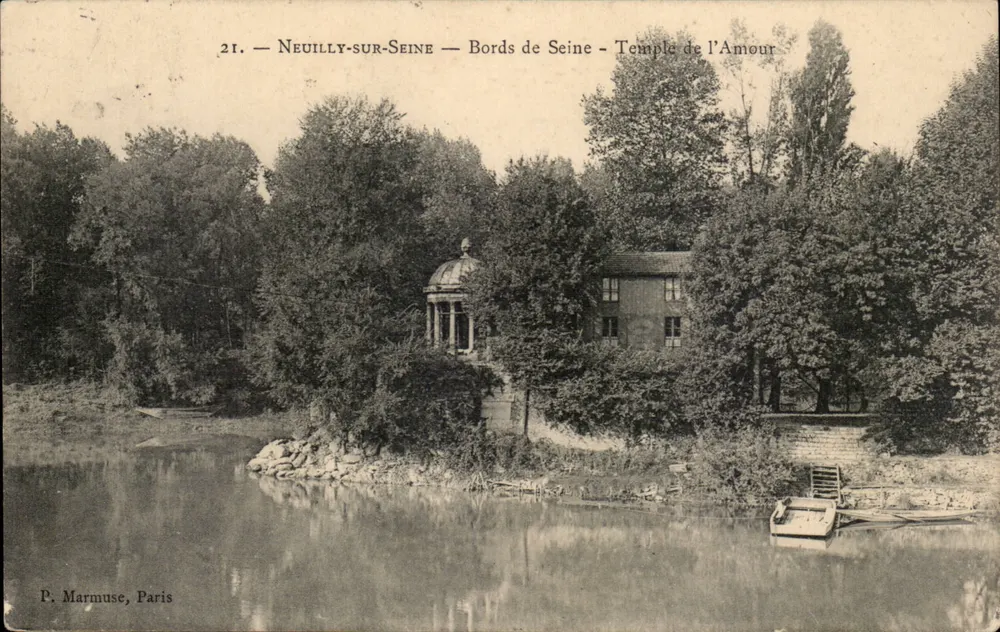 Neuilly-sur-Seine — Ufer der Seine — Tempel der Liebe — P. Marmuse, Paris - Vorderseite
