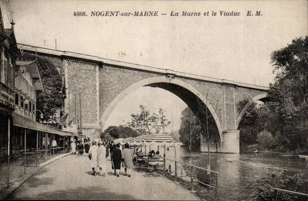 Nogent-sur-Marne — Die Marne und der Viadukt — E.M. n°4808 - Vorderseite