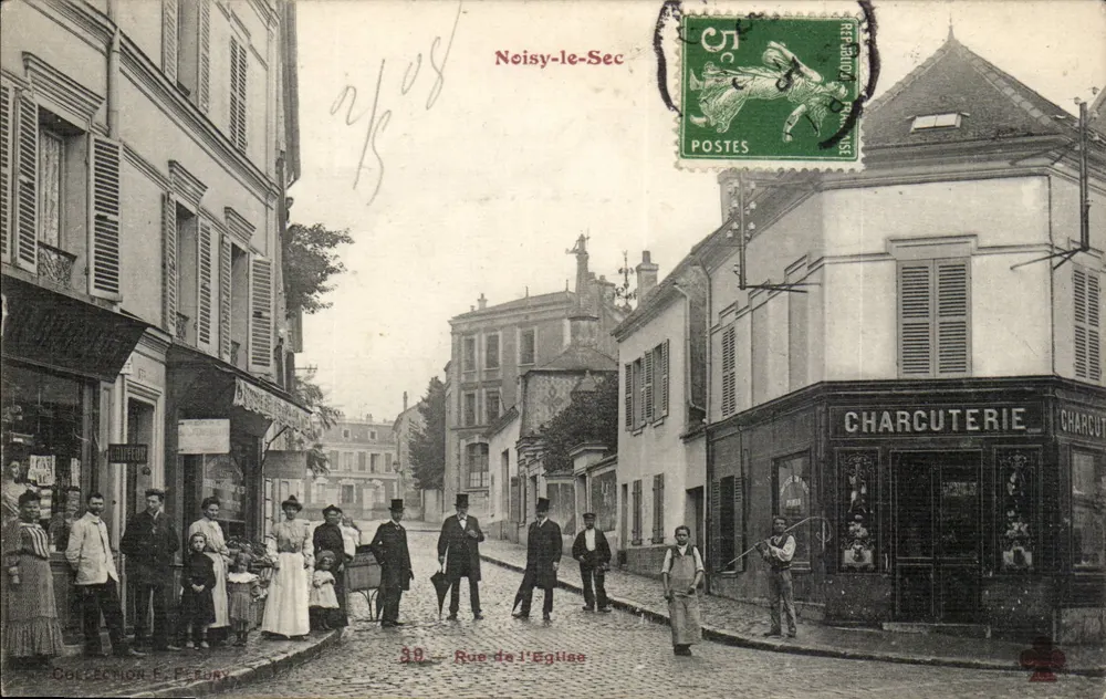 Noisy-le-Sec — Rue de l'Église — Verlag F. Ferbny, n°39 - Vorderseite